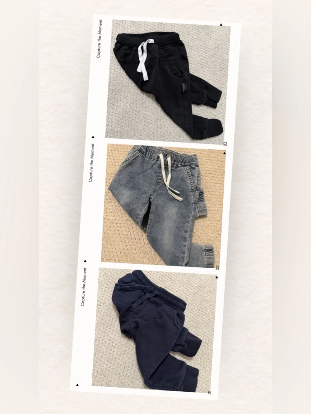 Bundle of 3 Little Bipsy Boy’s Pants - 3T